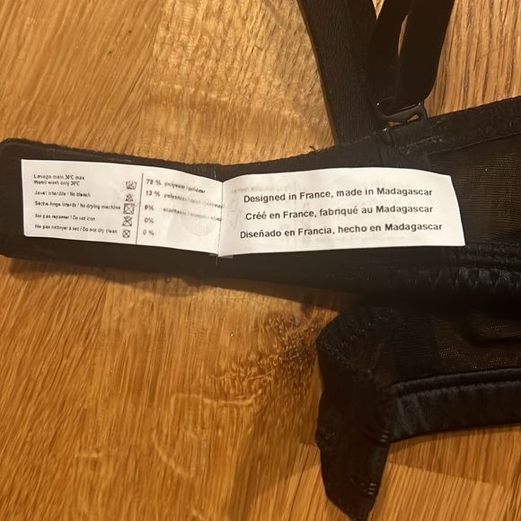 SIMONE PÉRÉLE black lace demi bra size 34C - Picture 7 of 7